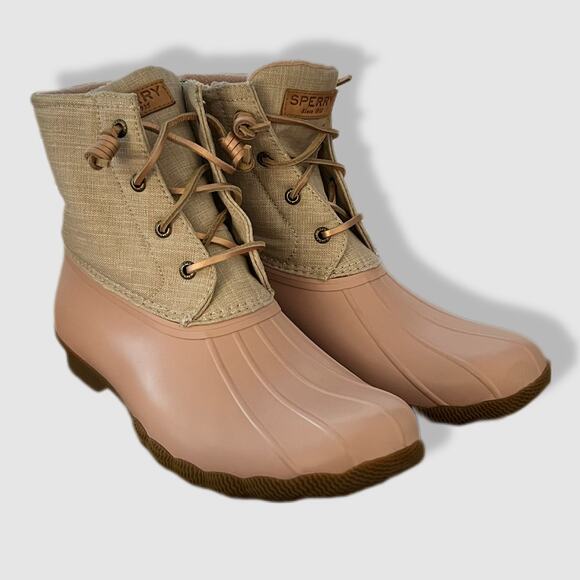 Womens pink sperry duck boots size 10 - Picture 1 of 10
